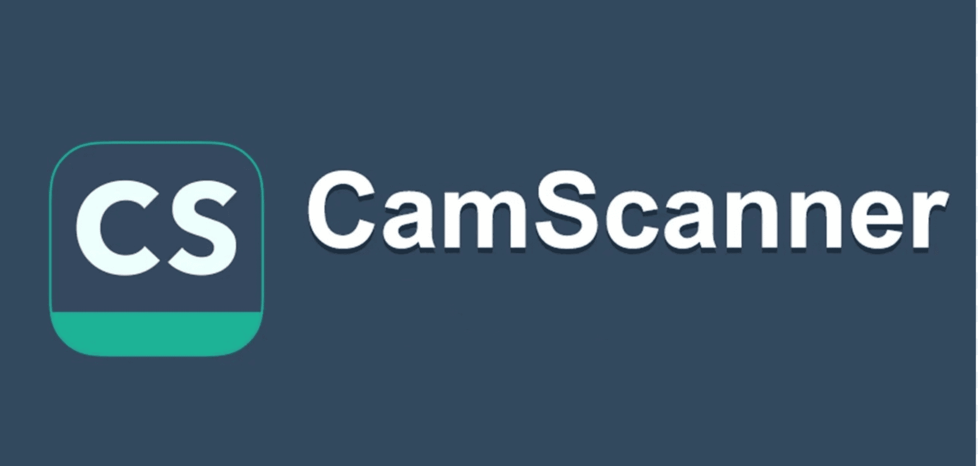 The Camscanner Logo On A Dark Background, Representing The Camscanner Scanner Pdf Maker Crack.