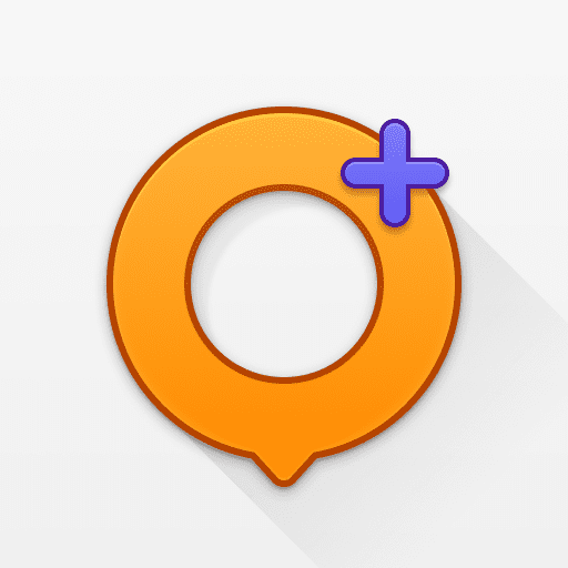 The Plus Sign Icon On An Orange Background Representing Osmand - Maps &Amp; Gps Offline Crack.