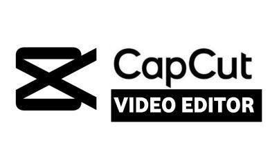 Capcut Video Editor Logo: A Sleek And Modern Logo Featuring The Words &Quot;Capcut Video Editor&Quot; In Bold, White Letters On A Vibrant Blue Background.