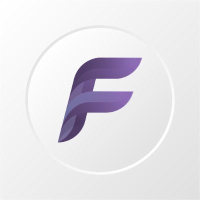 1. Flix Vision Logo In White, Featuring The Iconic 'F' Symbol On A Clean Background.