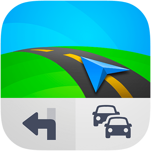 1. Screenshot Of Sygic Gps Navigation &Amp; Maps Mod Apk Showing Navigator Interface With Maps And Gps Navigation Features.