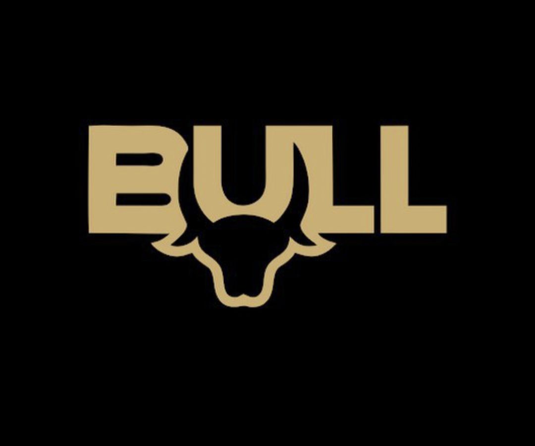 1. Logo Of A Bull On A Black Background, Representing 'Bull Originals'.