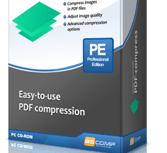 Image Showing A Computer Screen With The Pdf Compress Professional Software Open, Displaying Various Compression Options.