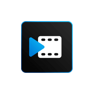 1. Video Player Icon With Blue And White Square For Magix Video Pro X16.