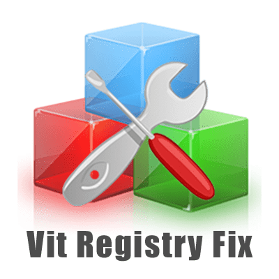 1. Logo Of Vit Registry Fix, Featuring A Stylized Letter &Quot;V&Quot; In Blue And Green Colors.