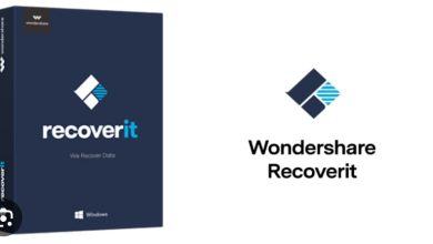 Version 1: Data Recovery Software, Wondershare Recoverit, Designed For Windows 10 Operating System.