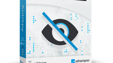 Ashampoo Antispy Pro Logo Repeated Multiple Times In A Pattern, Alternating Between Black And White Colors.