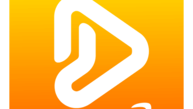 A Yellow And Orange Gradient Square Icon With A Stylized Play Button In The Center, Resembling A Triangle Pointing To The Right. The Icon Also Includes A Subtle Curved Arrow Shape Underneath The Play Button, Hinting At A Smile. Perfect For Apps Like Pazu Amazon Music Converter Or Appdoze.