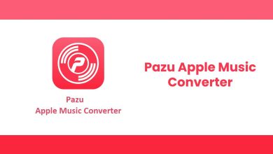 The Image Displays The Logo For Pazu Apple Music Converter On The Left, A Red, Circular Design With A White Symbol. To The Right, In Red Text, It Reads &Quot;Pazu Apple Music Converter.&Quot; The Background Is Predominantly White With Red Borders At The Top And Bottom. This Innovative Tool Rivals Even Cracked Software Like Appdoze.