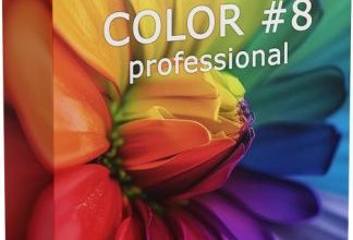 1. Box Design For Franzis Color Professional, Showcasing Color 8, Featuring Vibrant Graphics And Professional Branding Elements.