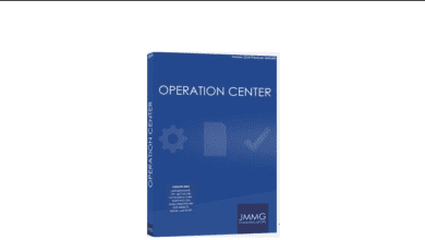 A Blue Software Box Labeled &Quot;Jmmgc Operation Center&Quot; From Jmmg Communications. The Box Features Faint Icons Of A Gear And A Document. Text On The Box Indicates It’s V2024.2 Premium Edition, Ensuring You Have The Latest Features And Enhancements.