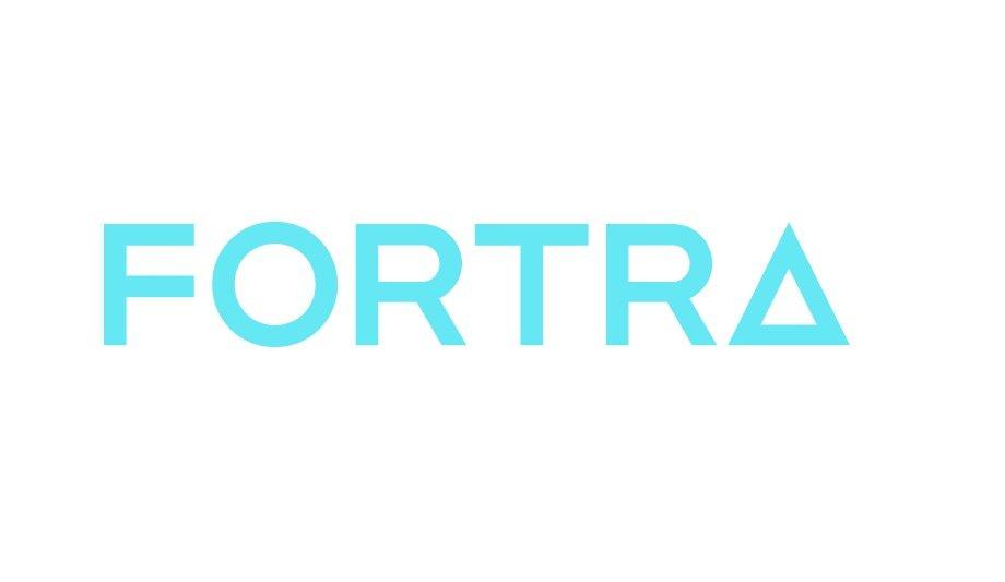 The Image Displays The Word &Quot;Fortra&Quot; In Light Blue, Capitalized Letters On A White Background. The Letter &Quot;A,&Quot; Replaced By A Triangle, Presents A Sleek Look Reminiscent Of Fortra Automate'S Precision.